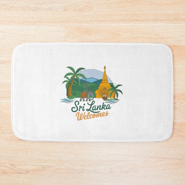 Item preview, Sri Lanka Welcomes Flag Map Colombo, Kandy, Galle designed and sold by AnimalsDH305.