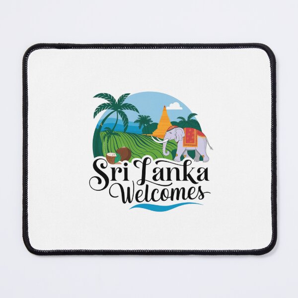 Item preview, Sri Lanka Welcomes Flag Map Colombo, Kandy, Galle designed and sold by AnimalsDH305.