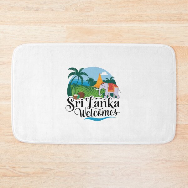 Item preview, Sri Lanka Welcomes Flag Map Colombo, Kandy, Galle designed and sold by AnimalsDH305.