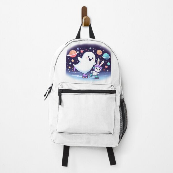 Item preview, Ghost and rabbit skating in space designed and sold by Dogandesighn.