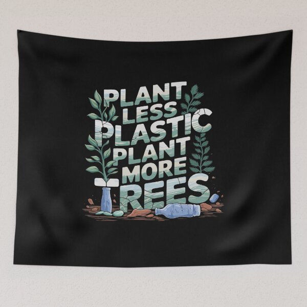 Item preview, Plant Less Plastic Plant More Trees | Eco-Friendly Earth Day designed and sold by tmerchtrends.