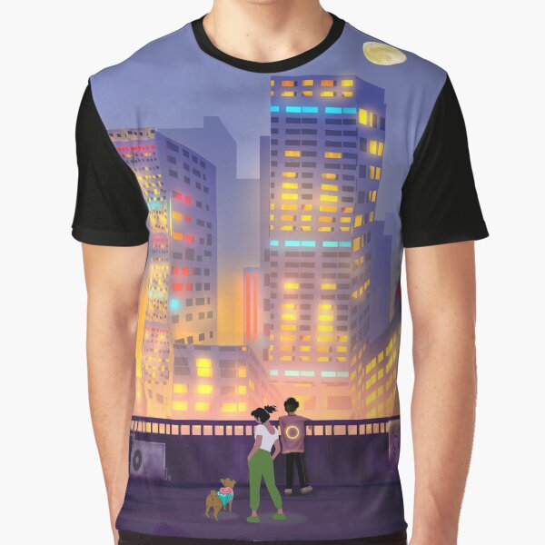 Item preview, Moonlit Metropolis designed and sold by goldcov.