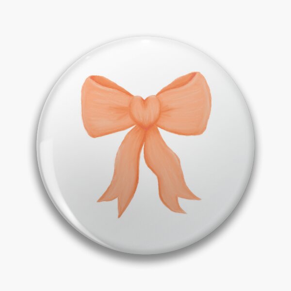 Item preview, Simple orange love-heart bow designed and sold by Eva4EvaDesigns.