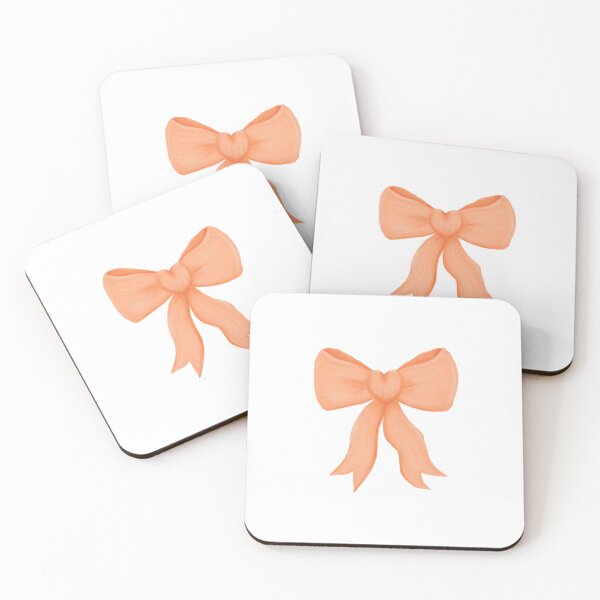 Item preview, Simple orange love-heart bow designed and sold by Eva4EvaDesigns.