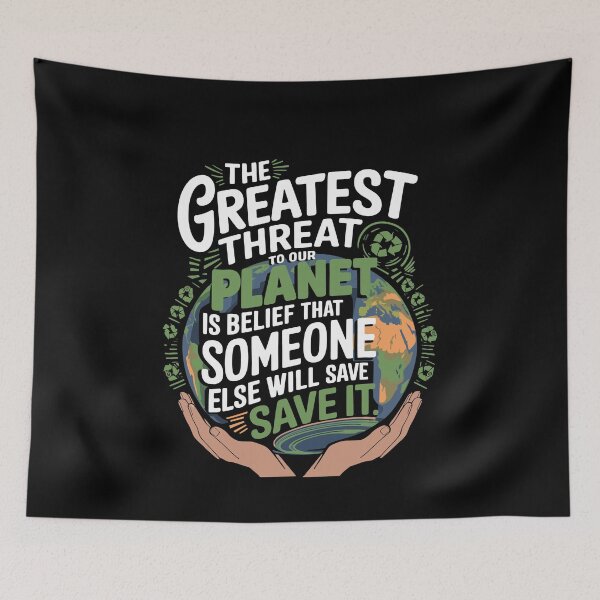 Item preview, Earth Day - The Greatest Threat to Our Planet designed and sold by tmerchtrends.