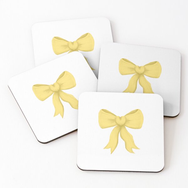 Item preview, Simple yellow love-heart bow designed and sold by Eva4EvaDesigns.