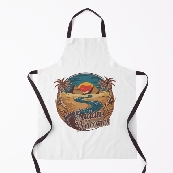 Item preview, Sudan Welcomes Flag Map Khartoum, Blue Nile designed and sold by AnimalsDH305.