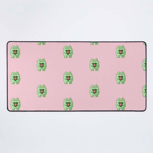 Item preview, Frog holding heart lily pad designed and sold by FlowMinnow.