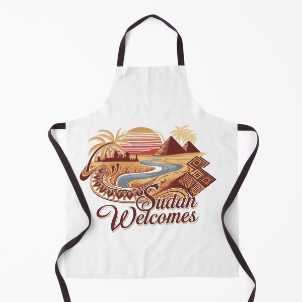 Item preview, Sudan Welcomes Flag Map Khartoum, Blue Nile designed and sold by AnimalsDH305.