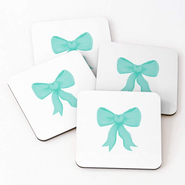 Item preview, Simple light blue love-heart bow designed and sold by Eva4EvaDesigns.
