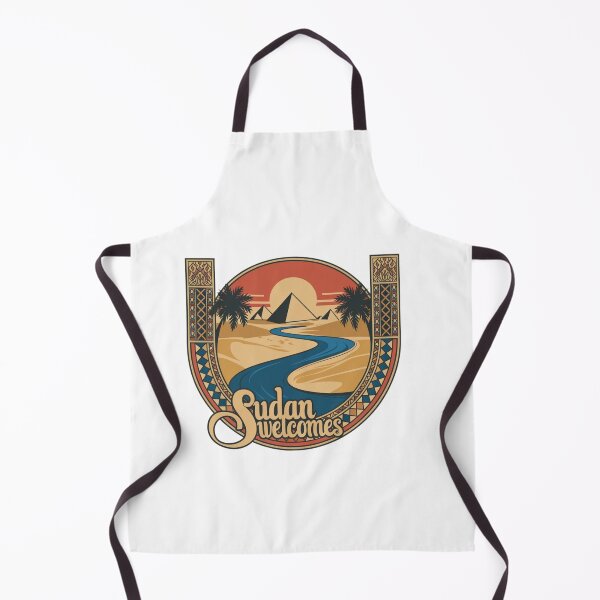 Item preview, Sudan Welcomes Flag Map Khartoum, Blue Nile designed and sold by AnimalsDH305.