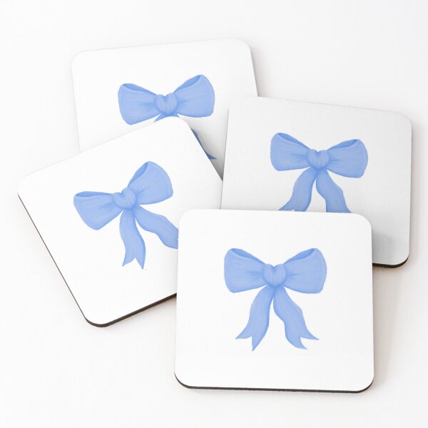 Item preview, Simple blue love-heart bow designed and sold by Eva4EvaDesigns.
