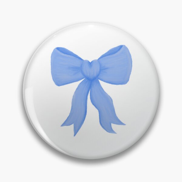 Item preview, Simple blue love-heart bow designed and sold by Eva4EvaDesigns.