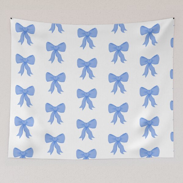 Item preview, Simple blue love-heart bow designed and sold by Eva4EvaDesigns.