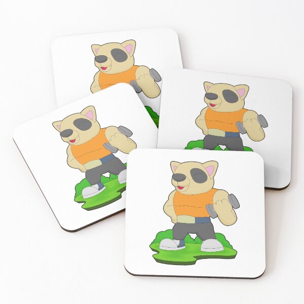 Item preview, Dog Bodybuilder Dumbbell Bodybuilding designed and sold by Snabdesign84.