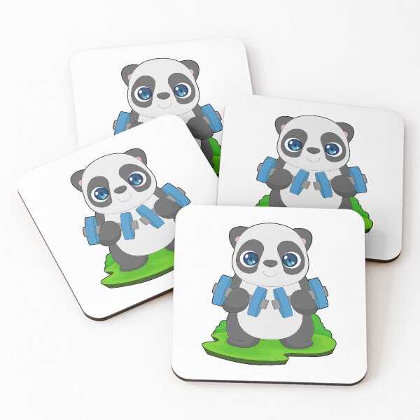 Item preview, Panda Bodybuilder Dumbbell Bodybuilding designed and sold by Snabdesign84.