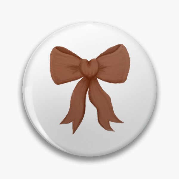 Item preview, Simple brown love-heart bow designed and sold by Eva4EvaDesigns.