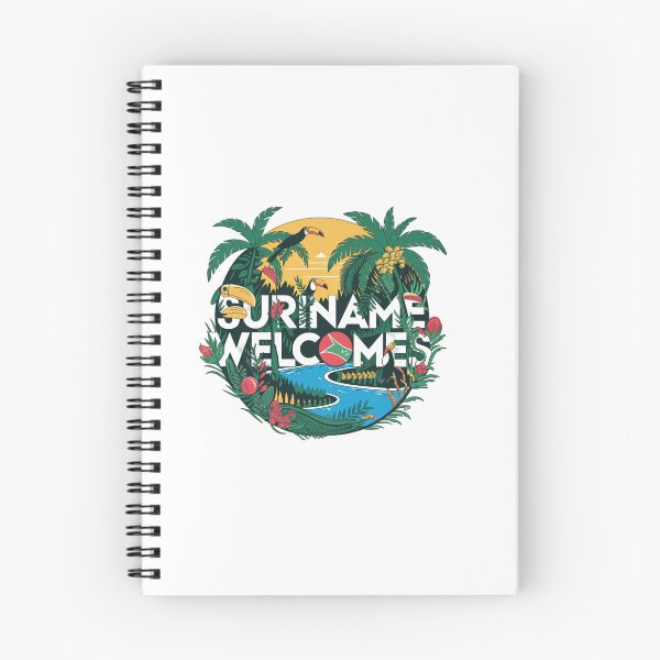 Item preview, Suriname Welcomes Flag Map Paramaribo, Marowijne River designed and sold by AnimalsDH305.