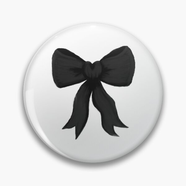 Item preview, Simple black love-heart bow designed and sold by Eva4EvaDesigns.