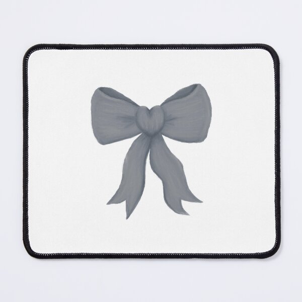 Item preview, Simple grey love-heart bow designed and sold by Eva4EvaDesigns.