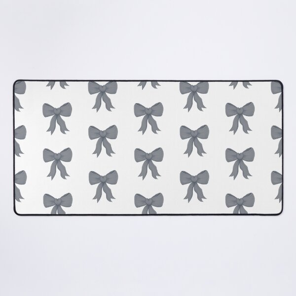 Item preview, Simple grey love-heart bow designed and sold by Eva4EvaDesigns.