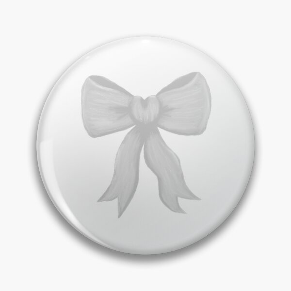 Item preview, Simple white love-heart bow designed and sold by Eva4EvaDesigns.