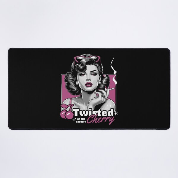 Item preview, TWISTED CHERRY - Smoking Lady Purple remix (White) designed and sold by Discothreadz.