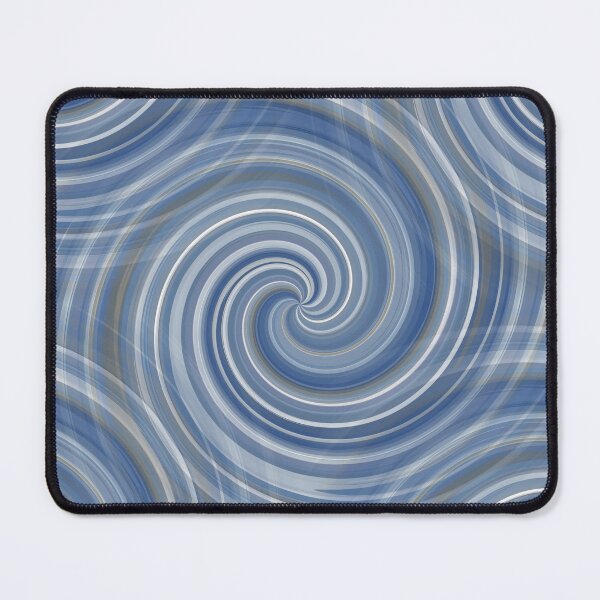 Item preview, Retro Wave Spiral Pattern in Blue designed and sold by Artistestella.