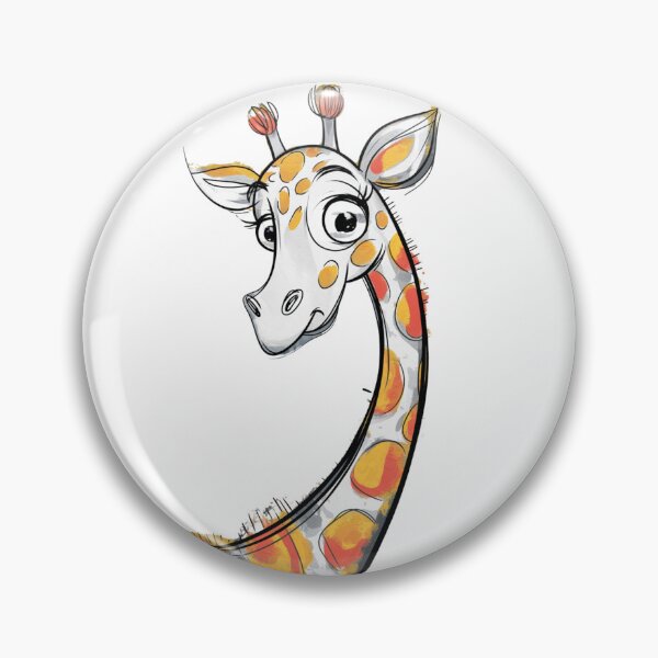 Artikelvorschau, Süße Giraffe, die hervorschaut. Ein kindgerechtes Design für Naturliebhaber. entworfen und verkauft von FusiTink.