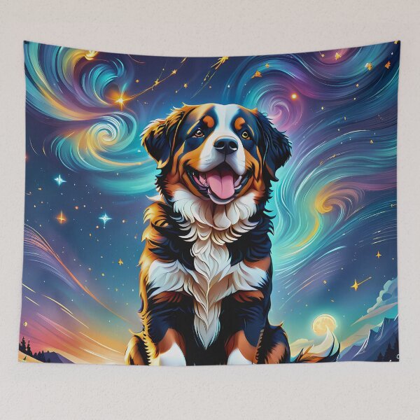 Aperçu de l'œuvre Chien bernois Galaxy créée et vendue par Marcicev-Bojan.
