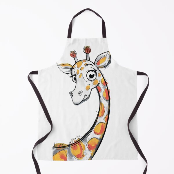 Artikelvorschau, Süße Giraffe, die hervorschaut. Ein kindgerechtes Design für Naturliebhaber. entworfen und verkauft von FusiTink.