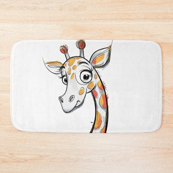 Artikelvorschau, Süße Giraffe, die hervorschaut. Ein kindgerechtes Design für Naturliebhaber. entworfen und verkauft von FusiTink.