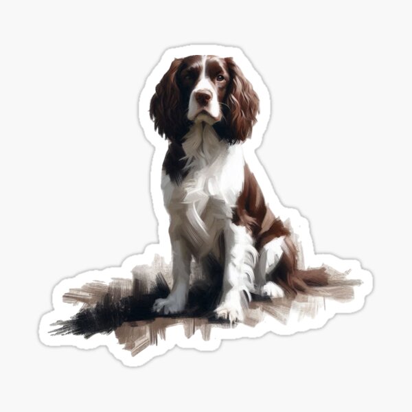 Item preview, Elegant Liver and White Springer Spaniel designed and sold by Now's Good Designs.