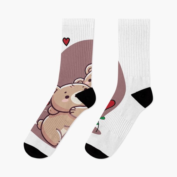 Item preview, Cuddly Hugging Bears – Cute Love Illustration designed and sold by World-Shop25.