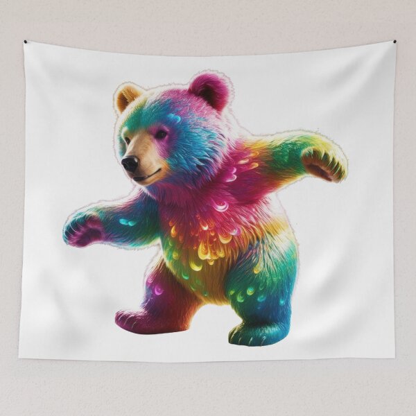 Item preview,  Bear – A Burst of Color & Joy designed and sold by GloriousArtSKD.