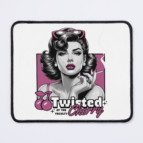 Item preview, TWISTED CHERRY - Smoking Lady purple Remix (Black) designed and sold by Discothreadz.