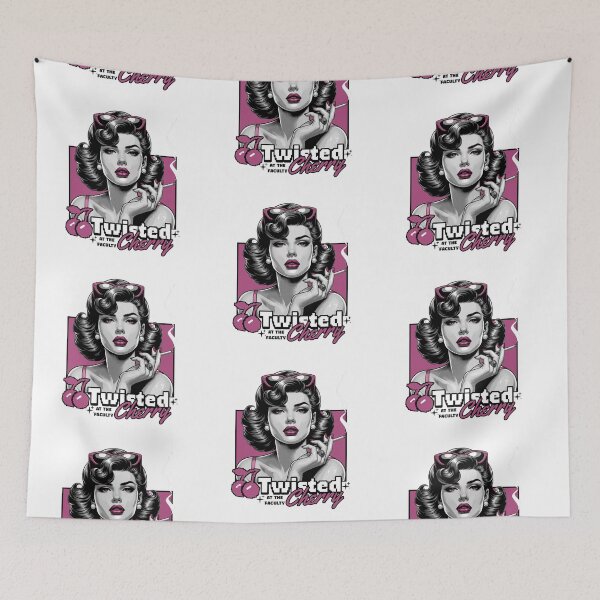 Item preview, TWISTED CHERRY - Smoking Lady purple Remix (Black) designed and sold by Discothreadz.