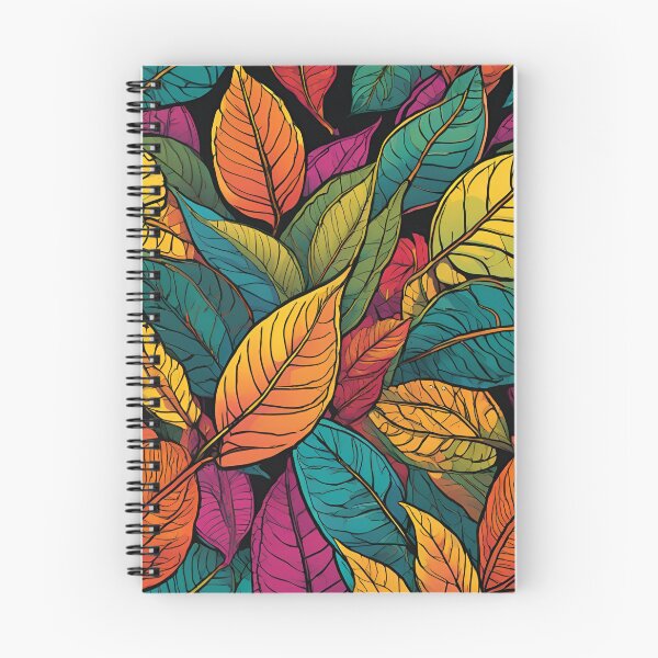 Item preview, Leaf Mania - Colorful Leaf Pattern designed and sold by Line in Bloom.