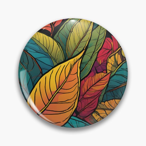 Item preview, Leaf Mania - Colorful Leaf Pattern designed and sold by Line in Bloom.