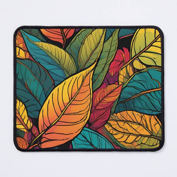 Item preview, Leaf Mania - Colorful Leaf Pattern designed and sold by Line in Bloom.