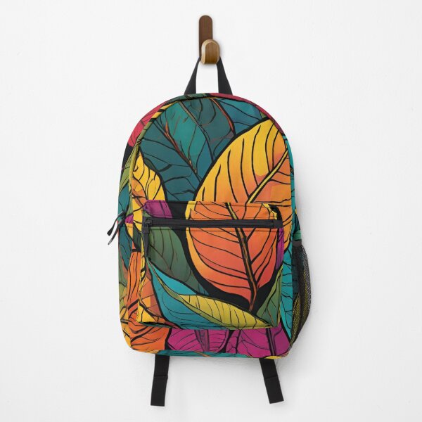 Item preview, Leaf Mania - Colorful Leaf Pattern designed and sold by Line in Bloom.