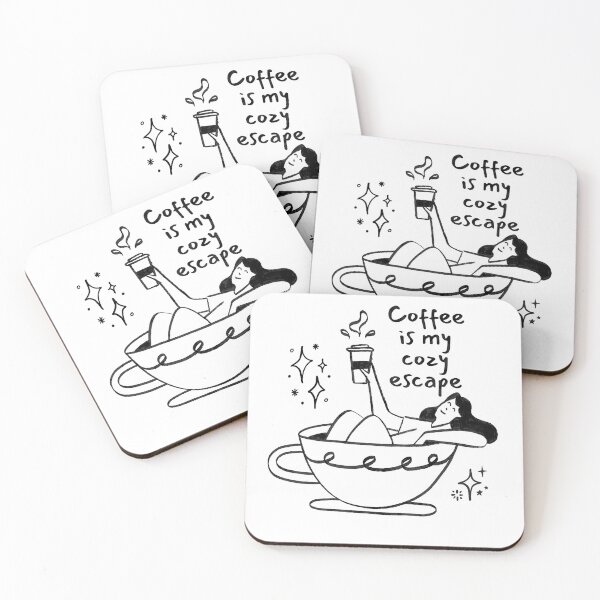 Item preview, Coffee is my cozy escape designed and sold by freeArt10.