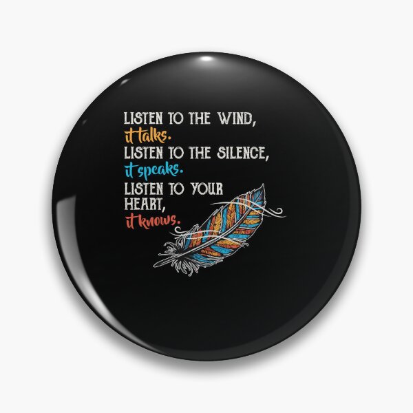Item preview, Feather Native American Heritage Month Proud Listen To The Wind It Talks designed and sold by Dressed For  Duty.