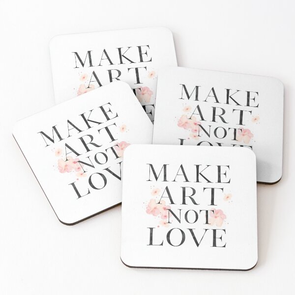 Item preview, Typographic Artwork – “MAKE ART, NOT LOVE” designed and sold by Mark Fischer.