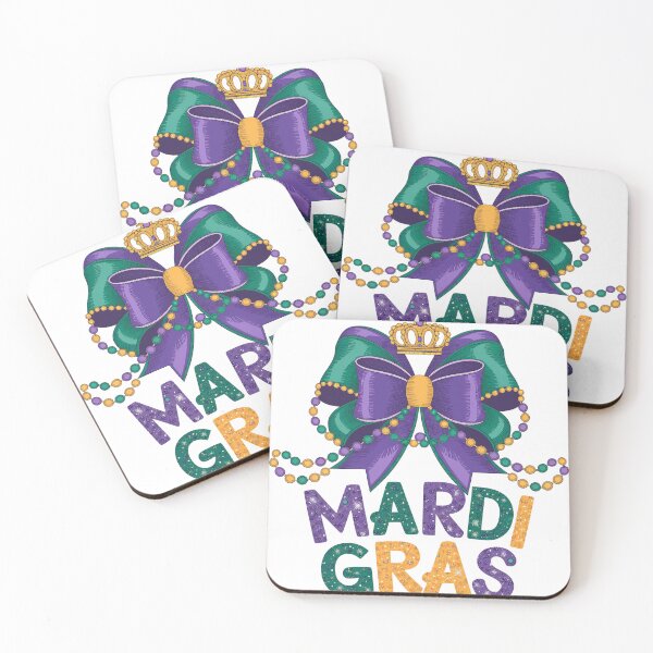 Artikelvorschau, Mardi Gras Glam – Festliche Schleife und Perlen entworfen und verkauft von Merchrise.