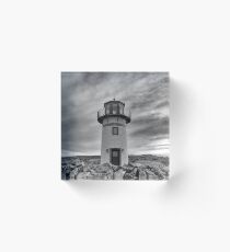 Old lighthouse facing the sea Acrylic Block
