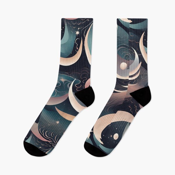 Item preview, Lunar Echoes - Abstract Lunar Phases with Echoing Patterns designed and sold by Traloch O'Laoi.