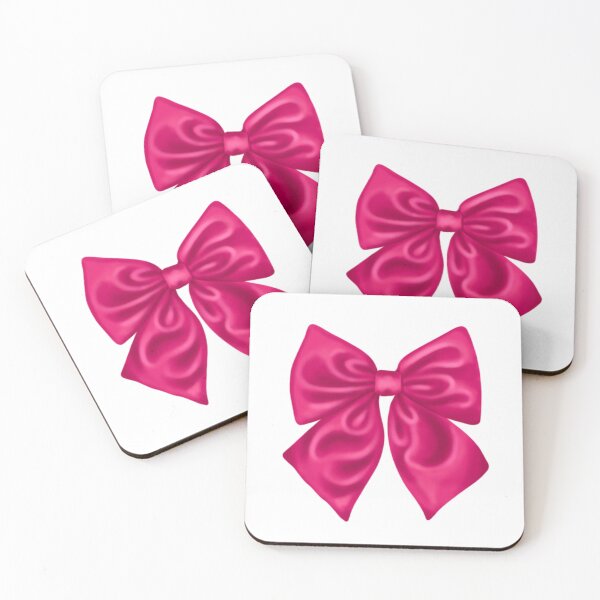 Item preview, Cute burgundy pink satin ribbon bow designed and sold by Splendid Scibbles.