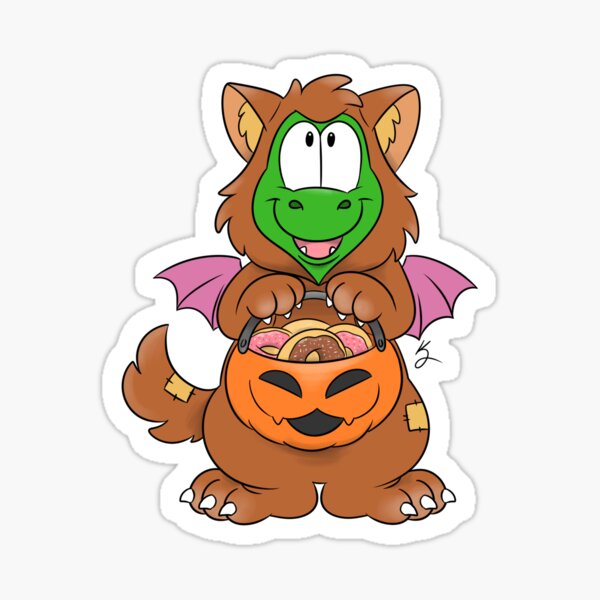 Item preview, Spooky Sparky Sticker designed and sold by ZookieCartoons.