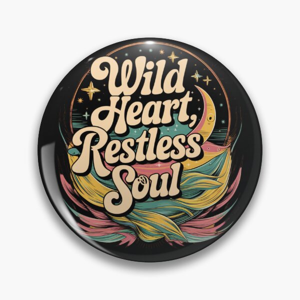 Item preview, Wild Heart,Restless Soul-Vintage Boho Tee designed and sold by CraftCharm.